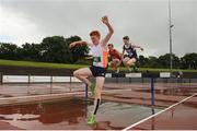 5 August 2017; Ruarcan O'Gibne, Ireland Development Team, on his way to winning the Under 18 Boy's 2000m Steeple Chase event, during the Celtic Games Track and Field at Morton Stadium in Santry, Dublin. Photo by Tomás Greally/Sportsfile