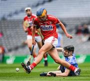 6 July 2017; Eoin Roche of Cork in action against Kevin Desmond of Dublin during the All-Ireland U17 Hurling Championship Final match between Dublin and Cork at Croke Park in Dublin. Photo by Ray McManus/Sportsfile