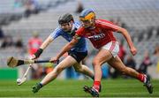 6 July 2017; Eoin Roche of Cork in action against Kevin Desmond of Dublin during the All-Ireland U17 Hurling Championship Final match between Dublin and Cork at Croke Park in Dublin. Photo by Ray McManus/Sportsfile