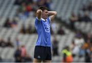6 July 2017; A dejected Lee Gannon of Dublin after the All-Ireland U17 Hurling Championship Final match between Dublin and Cork at Croke Park in Dublin. Photo by Daire Brennan/Sportsfile