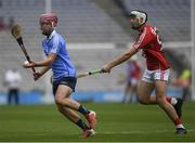 6 July 2017; Tom Aherne of Dublin in action against Sean Twomey of Cork during the All-Ireland U17 Hurling Championship Final match between Dublin and Cork at Croke Park in Dublin. Photo by Ray McManus/Sportsfile