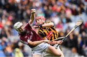 6 August 2017; Darren Morrissey of Galway in action against Adrian Mullen of Kilkenny during the Electric Ireland GAA Hurling All-Ireland Minor Championship Semi-Final match between Kilkenny and Galway at Croke Park in Dublin. Photo by Ramsey Cardy/Sportsfile