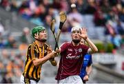 6 August 2017; John Fleming of Galway in action against Luke Murphy of Kilkenny during the Electric Ireland GAA Hurling All-Ireland Minor Championship Semi-Final match between Kilkenny and Galway at Croke Park in Dublin. Photo by Ramsey Cardy/Sportsfile