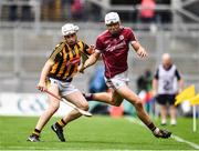 6 August 2017; Jack Canning of Galway is tackled by Michael Carey of Kilkenny during the Electric Ireland GAA Hurling All-Ireland Minor Championship Semi-Final match between Kilkenny and Galway at Croke Park in Dublin. Photo by Ramsey Cardy/Sportsfile