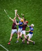 6 August 2017; Niall Burke, left, and Conor Whelan of Galway in action against Pádraic Maher, left, and Michael Cahill of Tipperary during the GAA Hurling All-Ireland Senior Championship Semi-Final match between Galway and Tipperary at Croke Park in Dublin. Photo by Daire Brennan/Sportsfile