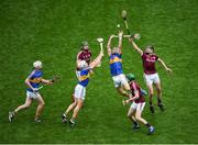 6 August 2017; Séamus Kennedy, Ronan Maher, and Noel McGrath of Tipperary in action against Niall Burke, Cathal Mannion, and Joseph Cooney of Galway during the GAA Hurling All-Ireland Senior Championship Semi-Final match between Galway and Tipperary at Croke Park in Dublin. Photo by Daire Brennan/Sportsfile