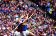6 August 2017; Seamus Callanan of Tipperary in action against Daithi Burke of Galway during the GAA Hurling All-Ireland Senior Championship Semi-Final match between Galway and Tipperary at Croke Park in Dublin. Photo by Ramsey Cardy/Sportsfile