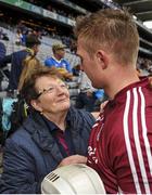 6 August 2017; Joe Canning of Galway is congratulated by his mother Josephine, following the GAA Hurling All-Ireland Senior Championship Semi-Final match between Galway and Tipperary at Croke Park in Dublin. Photo by Sam Barnes/Sportsfile