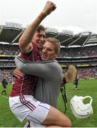 6 August 2017; Jason Flynn of Galway, left, celebrates with James Skehill following the GAA Hurling All-Ireland Senior Championship Semi-Final match between Galway and Tipperary at Croke Park in Dublin. Photo by Sam Barnes/Sportsfile