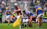 6 August 2017; Joe Canning of Galway celebrates after scoring the winning point of the GAA Hurling All-Ireland Senior Championship Semi-Final match between Galway and Tipperary at Croke Park in Dublin. Photo by Ramsey Cardy/Sportsfile