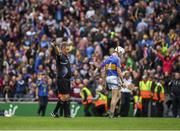 6 August 2017; Referee Barry Kelly blows the fulltime whistle at the end of the GAA Hurling All-Ireland Senior Championship Semi-Final match between Galway and Tipperary at Croke Park in Dublin. Photo by Ray McManus/Sportsfile