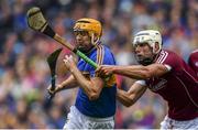 6 August 2017; Seamus Callanan of Tipperary in action against Gearoid McInerney of Galway during the GAA Hurling All-Ireland Senior Championship Semi-Final match between Galway and Tipperary at Croke Park in Dublin. Photo by Sam Barnes/Sportsfile