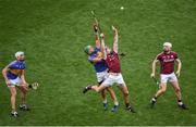6 August 2017; Colm Callanan of Galway saves a shot from Noel McGrath of Tipperary during the GAA Hurling All-Ireland Senior Championship Semi-Final match between Galway and Tipperary at Croke Park in Dublin. Photo by Daire Brennan/Sportsfile