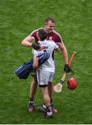 6 August 2017; Colm Callanan, left, adn Jonathan Glynn of Galway celebrate after the GAA Hurling All-Ireland Senior Championship Semi-Final match between Galway and Tipperary at Croke Park in Dublin. Photo by Daire Brennan/Sportsfile