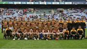 6 August 2017; The Kilkenny panel ahead of the Electric Ireland GAA Hurling All-Ireland Minor Championship Semi-Final match between Kilkenny and Galway at Croke Park in Dublin. Photo by Ramsey Cardy/Sportsfile