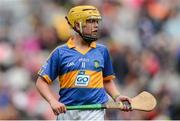 6 August 2017; Harry Codd, of Rathnure NS, Co Wexford, representing Tipperary, who is a relation of former Wexford greats; son of Paul, grandson of Mike, and great grandson of Martin, who won the Liam MacCarthy cup in 1955 and 1956, playing in the INTO Cumann na mBunscol GAA Respect Exhibition Go Games at half-time in the GAA Hurling All-Ireland Senior Championship Semi-Final match between Galway and Tipperary at Croke Park in Dublin. Photo by Piaras Ó Mídheach/Sportsfile