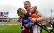 6 August 2017; Galway's Conor Whelan, right, and Daithí Burke celebrate after the GAA Hurling All-Ireland Senior Championship Semi-Final match between Galway and Tipperary at Croke Park in Dublin. Photo by Piaras Ó Mídheach/Sportsfile