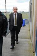 18 April 2012; Meath County Board chairman Barney Allen arrives for the Meath County Board Meeting. Arus Tailteann, Pairc Tailteann, Navan, Co. Meath. Photo by Sportsfile