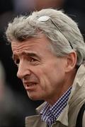 9 April 2012; Michael O'Leary, CEO of Ryanair, during the races. Fairyhouse Racecourse, Co. Meath. Picture credit: Ray McManus / SPORTSFILE