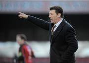 20 April 2012; Monaghan United manager Roddy Collins. Airtricity League Premier Division, Bohemians v Monaghan United, Dalymount Park, Dublin. Picture credit: Brian Lawless / SPORTSFILE