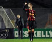 20 April 2012; Ryan McEvoy, Bohemians, celebrates after scoring his side's first goal. Airtricity League Premier Division, Bohemians v Monaghan United, Dalymount Park, Dublin. Picture credit: Brian Lawless / SPORTSFILE