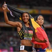 6 August 2017; Nafissatou Thiam of Belgum after winning the Women's Heptathlon event during day three of the 16th IAAF World Athletics Championships at the London Stadium in London, England. Photo by Stephen McCarthy/Sportsfile