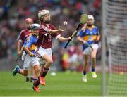 6 August 2017; Sophia Bentley of Bayside Senior N.S., Co Galway, representing Galway, during INTO Cumann na mBunscol GAA Respect Exhibition Go Games at Galway v Tipperary - GAA Hurling All-Ireland Senior Championship Semi-Final at Croke Park in Dublin Photo by Ray McManus/Sportsfile