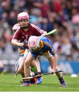 6 August 2017; Eve Dwyer, Glenbeg N.S., Dungarvan, Co Wateford, representing Tipperary, during the INTO Cumann na mBunscol GAA Respect Exhibition Go Games at Galway v Tipperary - GAA Hurling All-Ireland Senior Championship Semi-Final at Croke Park in Dublin. Photo by Ramsey Cardy/Sportsfile