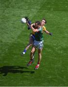 7 August 2017; Tom Parsons of Mayo in action against Niall Kilroy of Roscommon during the GAA Football All-Ireland Senior Championship Quarter-Final Replay match between Mayo v Roscommon at Croke Park, in Dublin. Photo by Daire Brennan/Sportsfile