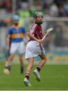 6 August 2017; David Purcell of St. Mary's N.S. Booterstown, Co Dublin, representing Galway, during the INTO Cumann na mBunscol GAA Respect Exhibition Go Games at Galway v Tipperary - GAA Hurling All-Ireland Senior Championship Semi-Final at Croke Park in Dublin. Photo by Piaras Ó Mídheach/Sportsfile