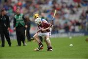 6 August 2017; Ryan Mc Closkey of Saint Canices Primary School, Dungiven, Co Derry, representing Galway, in action against Harry Codd of Rathnure NS, Enniscorthy, Co Wexford, representing Tipperary, during INTO Cumann na mBunscol GAA Respect Exhibition Go Games at Galway v Tipperary - GAA Hurling All-Ireland Senior Championship Semi-Final at Croke Park in Dublin Photo by Piaras Ó Mídheach/Sportsfile