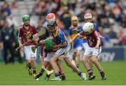6 August 2017; Action from the INTO Cumann na mBunscol GAA Respect Exhibition Go Games at Galway v Tipperary - GAA Hurling All-Ireland Senior Championship Semi-Final at Croke Park in Dublin Photo by Piaras Ó Mídheach/Sportsfile