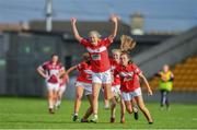 7 August 2017; Ciara McCarthy of Cork celebrates after the final whistle during the All Ireland Ladies Football Minor A Championship Final match between Cork v Galway at Bord Na Mona O'Connor Park, in Tullamore, Co. Offaly. Photo by Eóin Noonan/Sportsfile