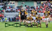 17 March 2012; Crossmaglen Rangers players take their positions for the traditional team photograph. AIB GAA Football All-Ireland Senior Club Championship Final, Crossmaglen Rangers, Armagh, v Garrycastle, Westmeath, Croke Park, Dublin. Picture credit: Pat Murphy / SPORTSFILE