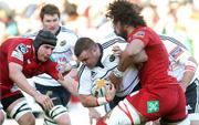 21 April 2012; Mike Sherry, Munster, attempts to break through the Scarlets defence. Celtic League, Scarlets v Munster, Parc Y Scarlets, Llanelli, Wales. Picture credit: Steve Pope / SPORTSFILE