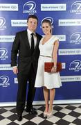 21 April 2012; Leinster's Brian O'Driscoll and his wife Amy Huberman in attendance at the Leinster Rugby Awards Ball. Leinster Rugby Awards Ball, Mansion House, Dawson St, Dublin. Picture credit: Brendan Moran / SPORTSFILE