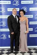 21 April 2012; Leinster's Richardt Strauss with his wife Megan in attendance at the Leinster Rugby Awards Ball. Leinster Rugby Awards Ball, Mansion House, Dawson St, Dublin. Picture credit: Brendan Moran / SPORTSFILE