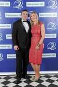 21 April 2012; Leinster's Aaron Dundon with Katie Hanlon in attendance at the Leinster Rugby Awards Ball. Leinster Rugby Awards Ball, Mansion House, Dawson St, Dublin. Picture credit: Brendan Moran / SPORTSFILE