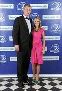 21 April 2012; Leinster captain Leo Cullen with his wife Dairine Kennedy in attendance at the Leinster Rugby Awards Ball. Leinster Rugby Awards Ball, Mansion House, Dawson St, Dublin. Picture credit: Brendan Moran / SPORTSFILE