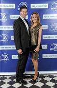 21 April 2012; Leinster's Kevin McLaughlin with Kate Carton in attendance at the Leinster Rugby Awards Ball. Leinster Rugby Awards Ball, Mansion House, Dawson St, Dublin. Picture credit: Brendan Moran / SPORTSFILE