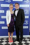 21 April 2012; Leinster's Ian Madigan with Emma Hutchinson in attendance at the Leinster Rugby Awards Ball. Leinster Rugby Awards Ball, Mansion House, Dawson St, Dublin. Picture credit: Brendan Moran / SPORTSFILE