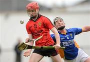 22 April 2012; Conor Mageean, Down, in action against Billy Cuddihy, Wicklow. Allianz Hurling League Division 2A Relegation Play-off, Wicklow v Down, Trim, Co. Meath. Photo by Sportsfile