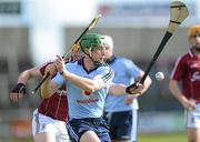 21 April 2012; John McCaffrey, Dublin, in action against Jonathan Glynn, Galway. Allianz Hurling League Division 1A Relegation Play-off, Galway v Dublin, O'Moore Park, Portlaoise, Co. Laois. Picture credit: Matt Browne / SPORTSFILE