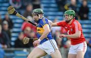 22 April 2012; Brian O'Meara, Tipperary, in action against William Egan, Cork. Allianz Hurling League Division 1A Semi-Final, Cork v Tipperary, Semple Stadium, Thurles, Co. Tipperary. Picture credit: Stephen McCarthy / SPORTSFILE