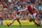 6 August 2017; Dan McCormack of Tipperary in action against Conor Cooney of Galway during the GAA Hurling All-Ireland Senior Championship Semi-Final match between Galway and Tipperary at Croke Park in Dublin. Photo by Piaras Ó Mídheach/Sportsfile