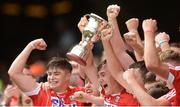 6 July 2017; Cork players celebrate after the All-Ireland U17 Hurling Championship Final match between Dublin and Cork at Croke Park in Dublin. Photo by Piaras Ó Mídheach/Sportsfile