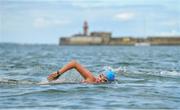 8 August 2017; The 87th Dún Laoghaire Harbour Race takes place on Sunday next 13th August with over 300 swimmers taking to the waters of Dún Laoghaire Harbour. As this year also marks the Bicentenary of Dún Laoghaire Harbour, the race will be a special occasion for sea swimmers, spectators and the citizens of Dún Laoghaire. Each weekend from June to September Leinster Open Sea in partnership with the swimming clubs of Leinster run approximately forty Open Sea Races along the coast of Dublin and Wicklow. The Dún Laoghaire Harbour Race along with the Jones Engineering Dublin City Liffey Swim are the top two “blue ribbon” races on the Open Sea Calendar in Ireland. In attendance at the launch in Dun Laoghaire Harbour in Dún Laoghaire, Co. Dublin, is Maria Schafer. Photo by Brendan Moran/Sportsfile