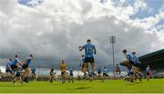 7 August 2017; Dublin players warm-up before the Electric Ireland All-Ireland GAA Football Minor Championship Quarter-Final match between Dublin and Clare at O'Moore Park, Portlaoise, in Co. Laois. Photo by Piaras Ó Mídheach/Sportsfile