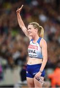 8 August 2017; Eilidh Doyle of Great Britain following her semi-final of the Women's 400m Hurdles event during day five of the 16th IAAF World Athletics Championships at the London Stadium in London, England. Photo by Stephen McCarthy/Sportsfile