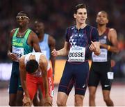 8 August 2017; Pierre Ambroise Bosse of France after winning the final of the Men's 3000m Steeplechase event during day five of the 16th IAAF World Athletics Championships at the London Stadium in London, England. Photo by Stephen McCarthy/Sportsfile